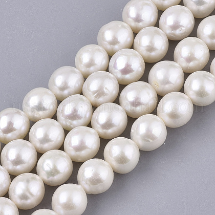 Natural Baroque Pearl Keshi Pearl Beads Strands US-PEAR-Q015-027-1