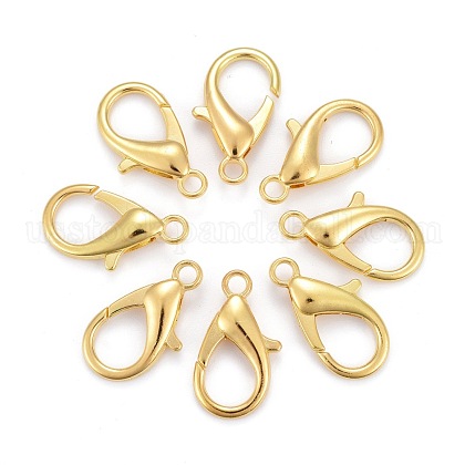 Zinc Alloy Lobster Claw Clasps US-E107-G-1