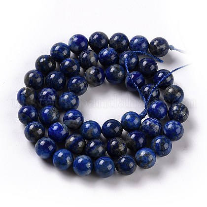 Natural Lapis Lazuli Beads Strands&nbsp;US-G-G423-8mm-A-2