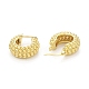Rack Plating Brass Thick Hoop Earrings for Women US-EJEW-G340-03G-2