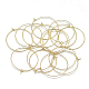Brass Hoop Earrings US-KK-T032-015G-2