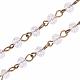 Handmade Glass Faceted Rondelle Beads Chains US-AJEW-PH00498-01-4