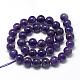 Natural Amethyst Beads Strands US-G-R446-6mm-21-2