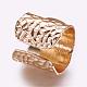 Cuff Brass Pad Finger Ring Settings US-KK-E703-01KCG-2