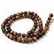 Natural Frosted Tiger Eye Round Bead Strands US-G-M064-6mm-02-2