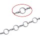 1 Yard Brass Handmade Mother-son Chains size 6x1mm Silver Chain for Jewelry Making US-CHC-PH0001-09S-4