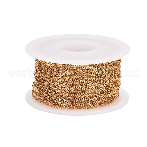 Ion Plating(IP) 304 Stainless Steel Cable Chains US-CHS-H007-01G