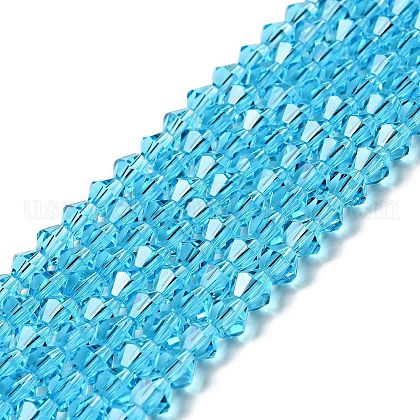 Imitation Austrian Crystal 5301 Bicone Beads US-GLAA-S026-6mm-06-1