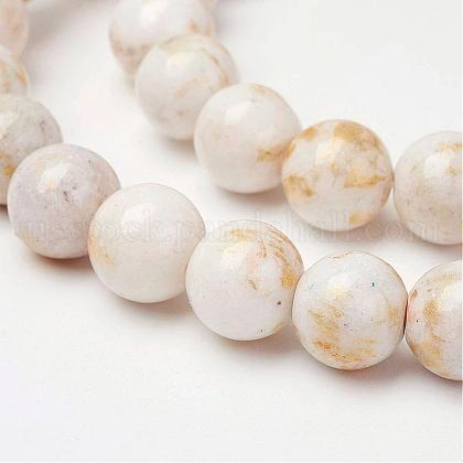 Natural Mashan Jade Beads Strands US-G-P232-01-F-8mm-1