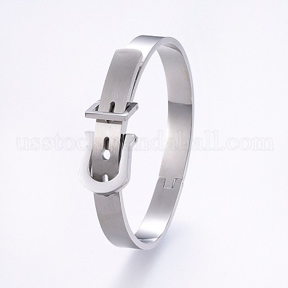 304 Stainless Steel Bangles US-BJEW-P222-13P-1