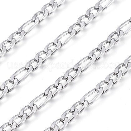304 Stainless Steel Figaro Chains US-CHS-M001-04P-1