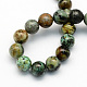 Natural African Turquoise(Jasper) Round Beads Strands US-G-S181-6mm-2