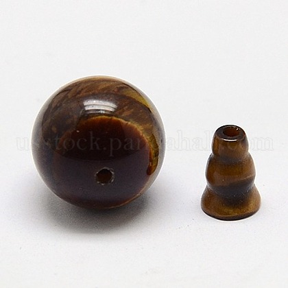 Natural Tiger Eye Buddhist Beads US-G-M011-01C-1