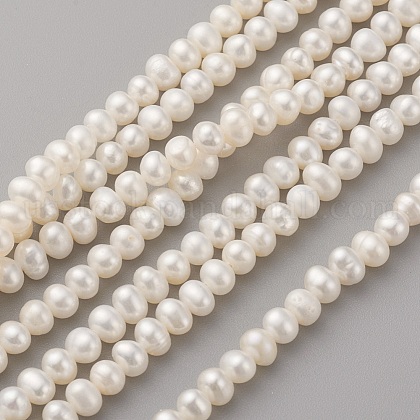 Natural Cultured Freshwater Pearl Beads Strands US-PEAR-G007-35-1