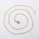 Vacuum Plating 304 Stainless Steel Cable Necklaces US-MAK-N016-12G-2