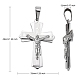 304 Stainless Steel Crucifix Cross Big Pendants for Easter US-STAS-V0493-79C-2