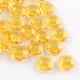 Flower Transparent Glass Beads US-GLAA-R160-M-2
