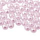 PandaHall Elite 4mm About 1000Pcs Glass Pearl Beads Pink Tiny Satin Luster Loose Round Beads in One Box for Jewelry Making US-HY-PH0002-02-B-2
