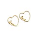 Brass Huggie Hoop Earrings US-EJEW-BB35713-3