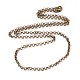 Iron Cross Chain Rolo Chain Necklace Making US-NJEW-JN01384-03-2