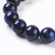 Natural Blue Tiger Eye Beads Strands US-G-G099-10mm-13-3