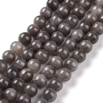 Natural Mashan Jade Round Beads Strands US-G-D263-8mm-XS29-1