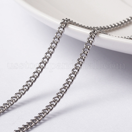 304 Stainless Steel Twisted Chains Curb Chains US-CHS-H007-36P-1