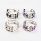 Three Loops Tibetan Style Alloy Wrap Bracelets US-BJEW-JB03324-1