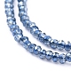 Electroplate Glass Beads Strands US-EGLA-F149-FR-04-3