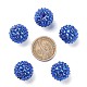 Chunky Resin Rhinestone Bubblegum Ball Beads US-RESI-A001-2-7