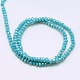 Electroplate Opaque Solid Color Crystal Glass Rondelle Beads Strands US-EGLA-F049A-10AB-2