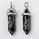 Natural Snowflake Obsidian Double Terminated Pointed Pendants US-G-F295-05A-2