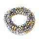 Electroplate Glass Beads Strands US-EGLA-A034-J8mm-O01-2