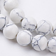 Synthetic Howlite Beads Strands US-G-E110-8mm-5-3