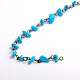 Handmade Synthetical Howlite Chips Beads Chains for Necklaces Bracelets Making US-AJEW-JB00044-07-1