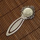 20mm Clear Domed Glass Cabochon Cover for Antique Silver DIY Alloy Portrait Bookmark Making US-DIY-X0125-AS-NR-2