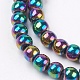 Non-magnetic Synthetic Hematite Beads Strands US-G-S096-6mm-5-3
