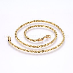 304 Stainless Steel Rope Chain Necklaces US-NJEW-F226-03G-02