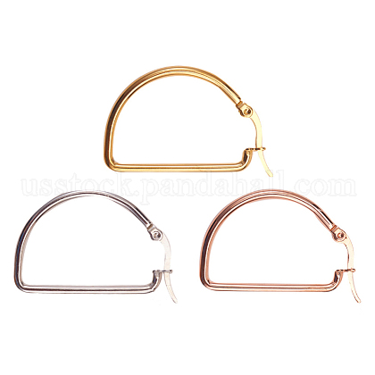 304 Stainless Steel Hoop Earrings US-EJEW-YW0001-02B-1
