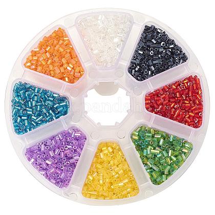 Multicolor Glass Seed Beads Diameter 2.2mm Mini Loose Beads 1 Box for Jewelry Making US-SEED-PH0001-21-1