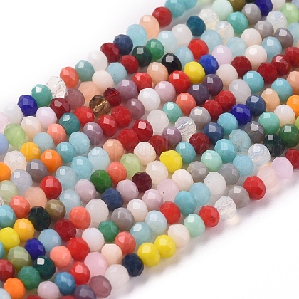 Imitation Jade Glass Beads Strands US-GLAA-E415-01B-1