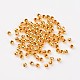 Golden Round Iron Spacer Beads US-X-E006-G-1