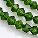 Faceted Bicone Glass Beads Strands US-EGLA-P017-4mm-11-3