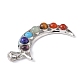 Chakra Jewelry Alloy Bezel Gemstone Big Pendants US-G-M039-02-2