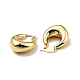 Rack Plating Brass Chunky Hoop Earrings for Women US-EJEW-G288-35B-G-2