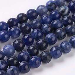 Natural Sodalite Beads Strands US-G-E110-8mm-3