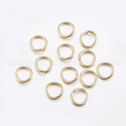 304 Stainless Steel Open Jump Rings US-STAS-L187-6x1.2mm-G-1