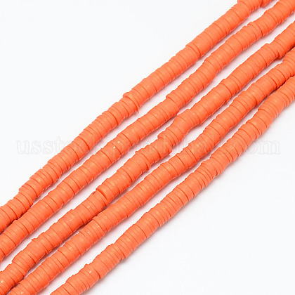 Handmade Polymer Clay Bead Strands US-CLAY-T002-6mm-14-1