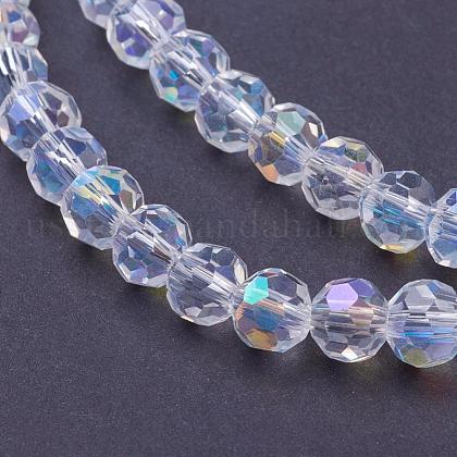 Electroplate Glass Beads Strands US-EGLA-J042-6mm-AB03-1