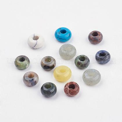 Natural & Synthetic Mixed Stone European Beads US-SPDL-MSMC001-01-1